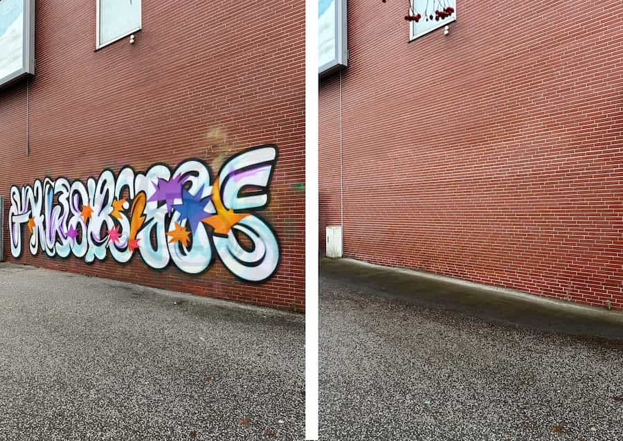 Grafittientfernung Kiel Hauswand